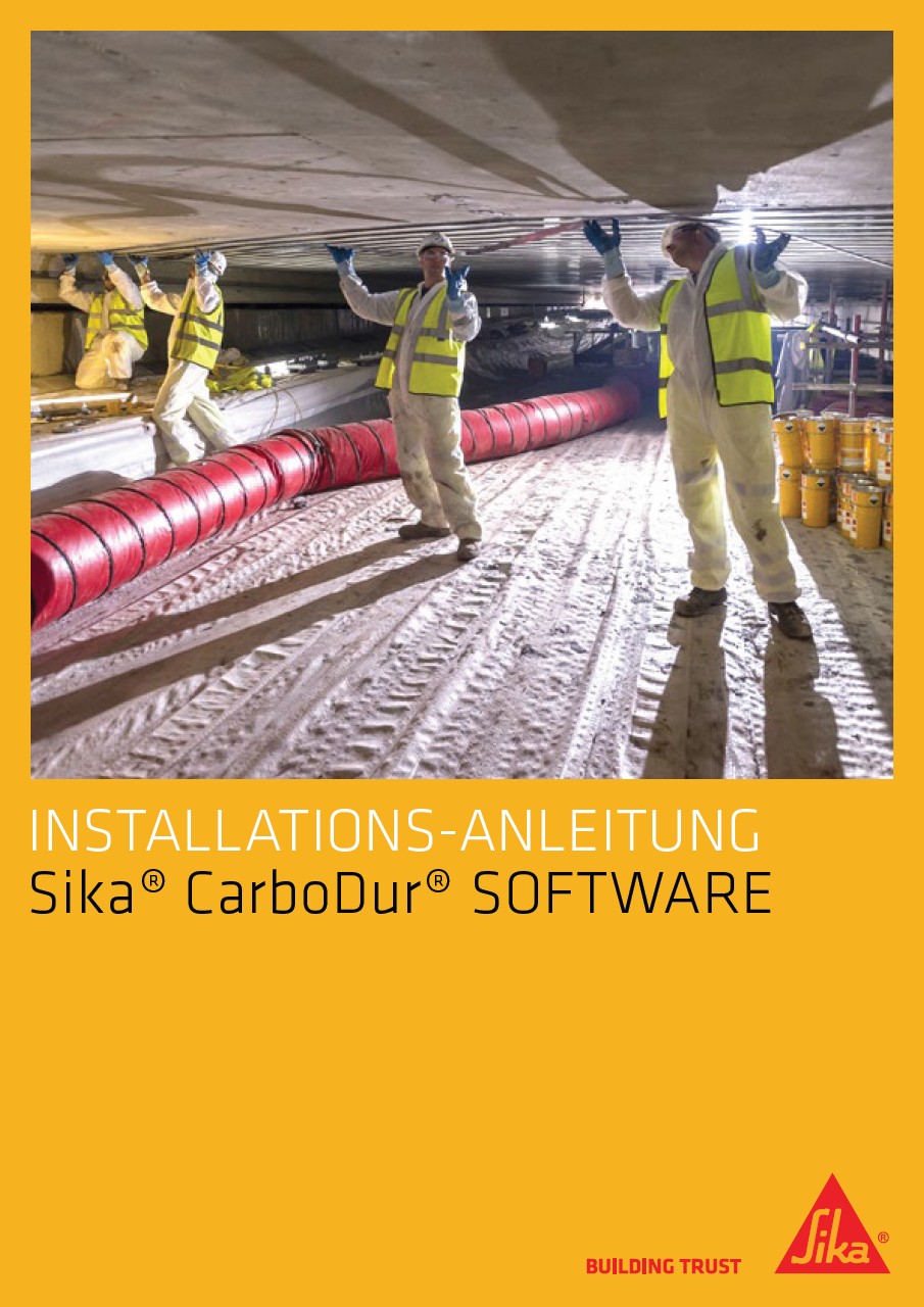 Sika CarboDur Software Installationsanleitung
