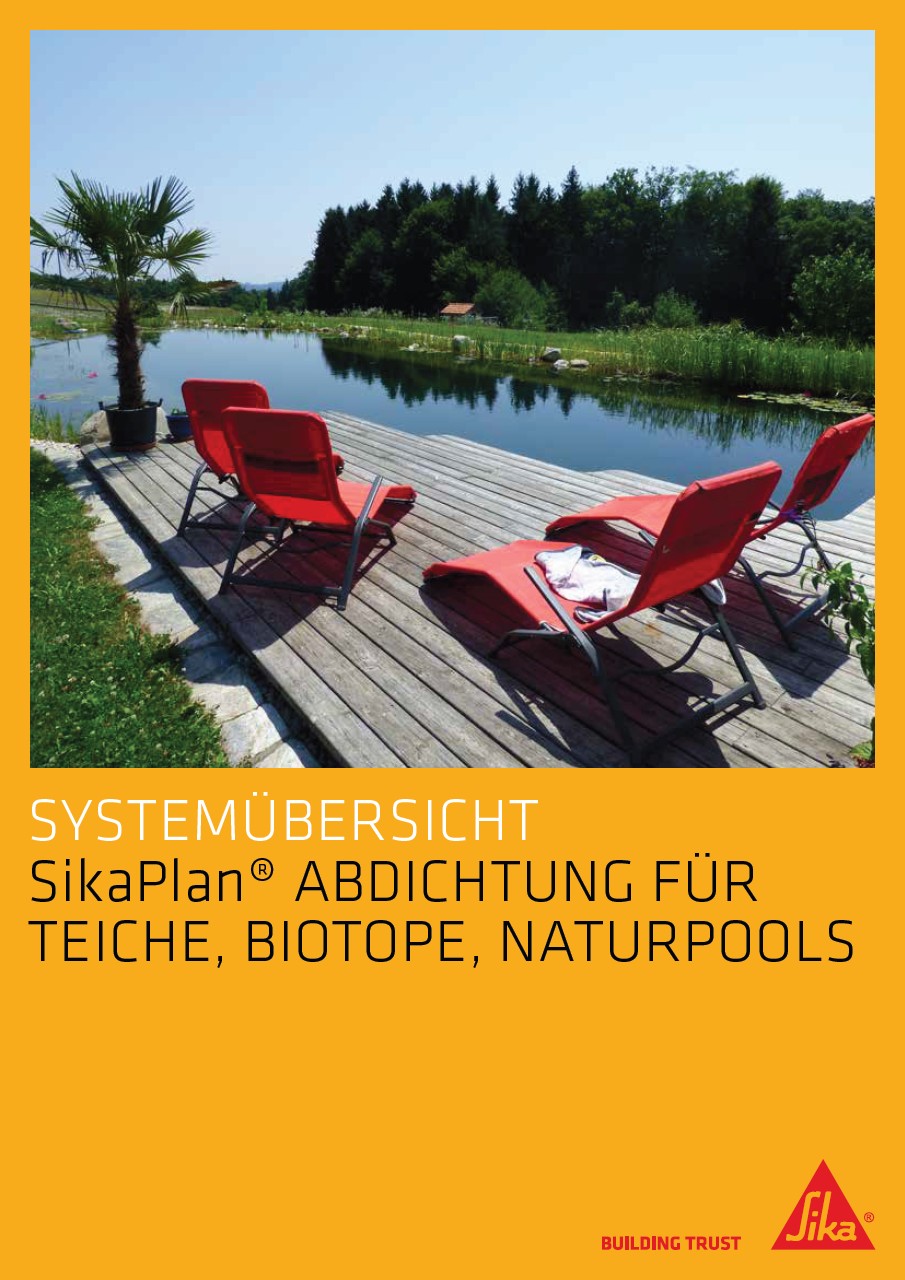 Systemübersicht - Sikaplan® Abdichtung für Teiche, Biotope, Naturpools