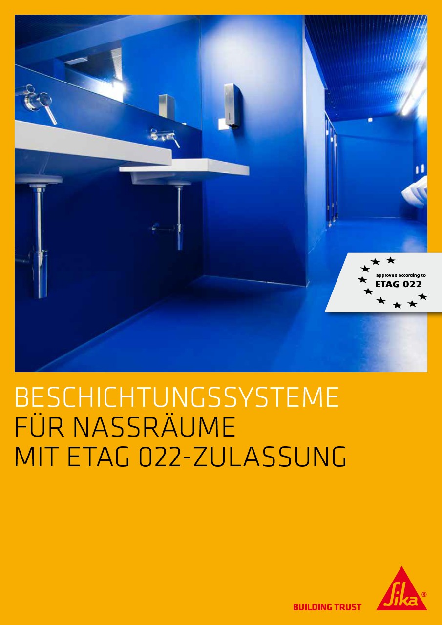 Beschichtungssysteme für Nassräume