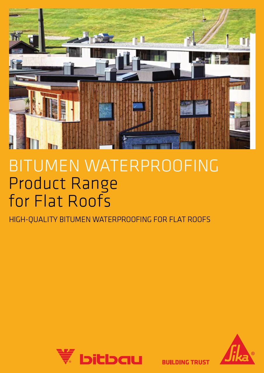 Bitumen Waterproofing, Product Range for Flat Roofs