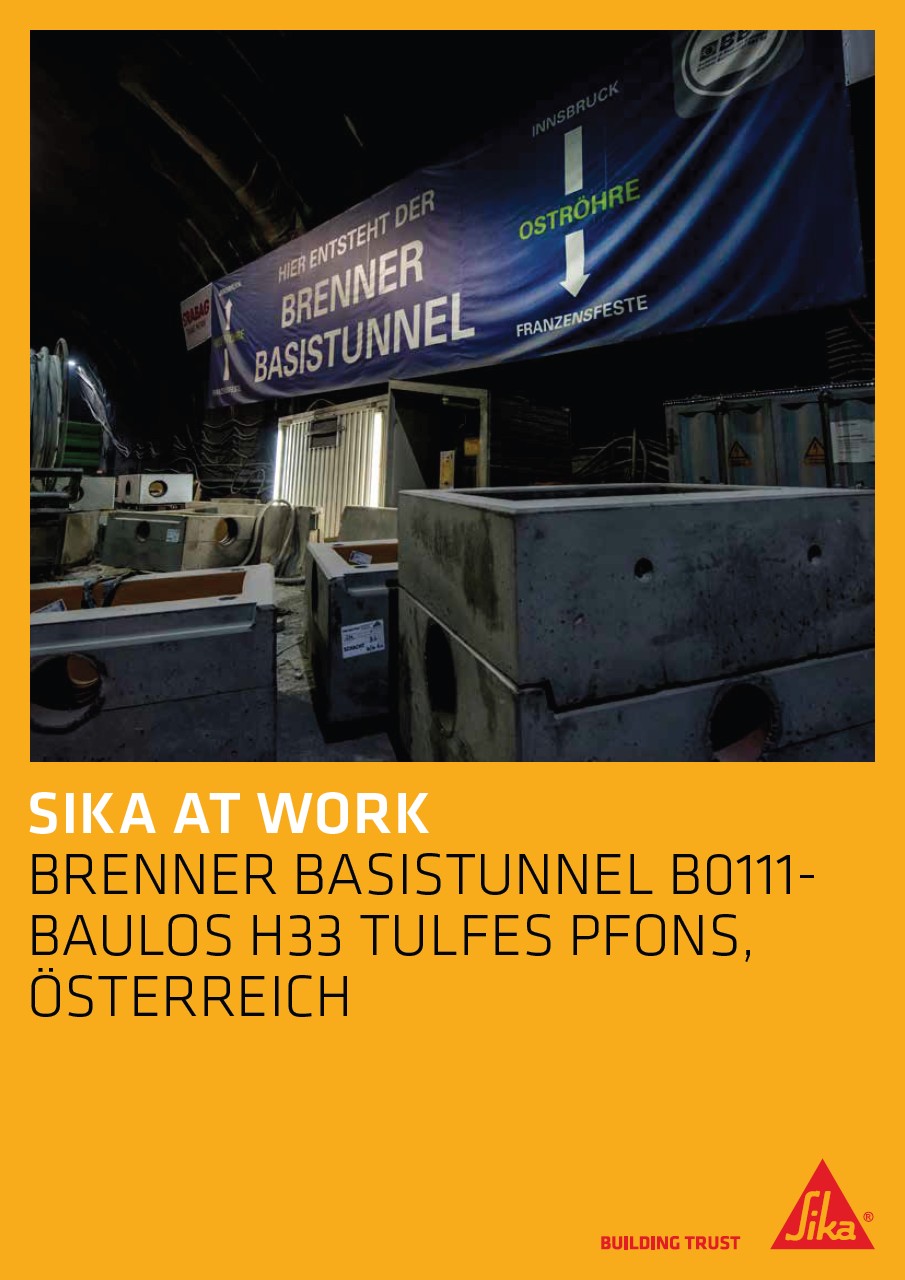 Brenner Basistunnel B0111-Baulos H33 Tulfes Pfons