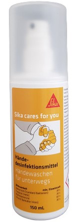 Sika cares for you - Das neue Händedesinfektionsmittel desinfektionsmittel-spruehflasche